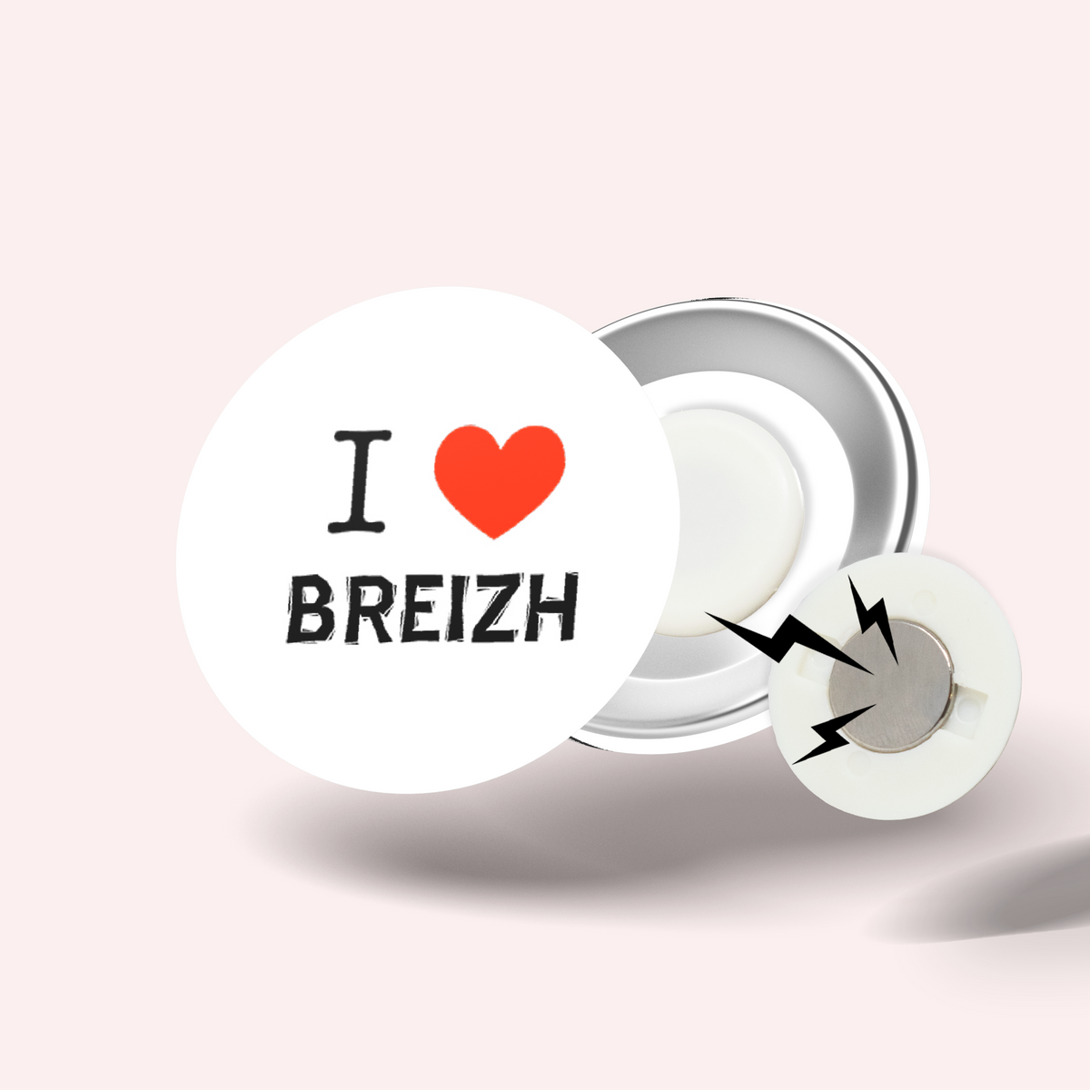 Badge Bretagne 008 I <3 Breizh