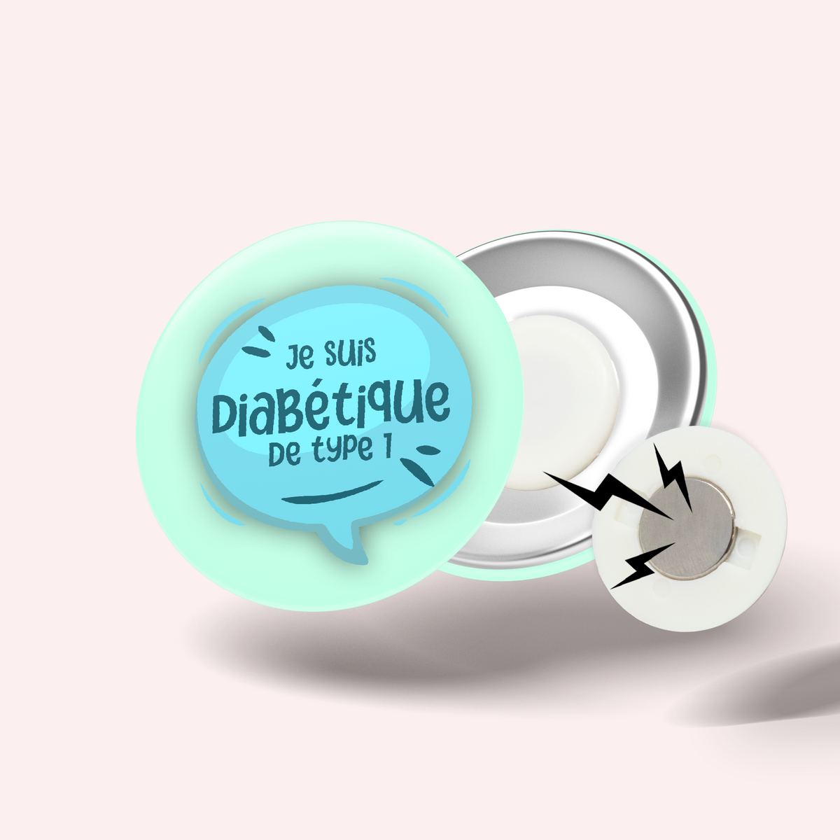 Badge Diabète Je Suis DT1