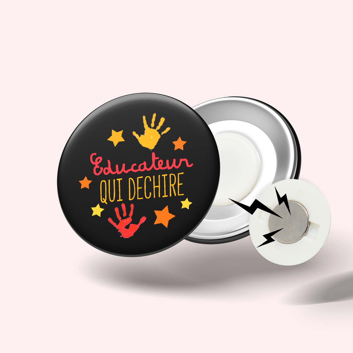 Badge Éducateur qui déchire 001
