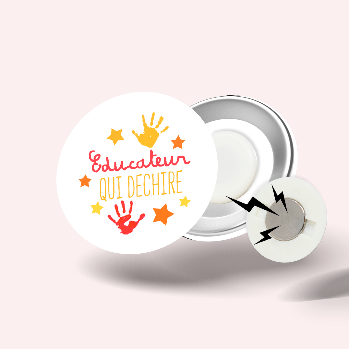 Badge Éducateur qui déchire 003