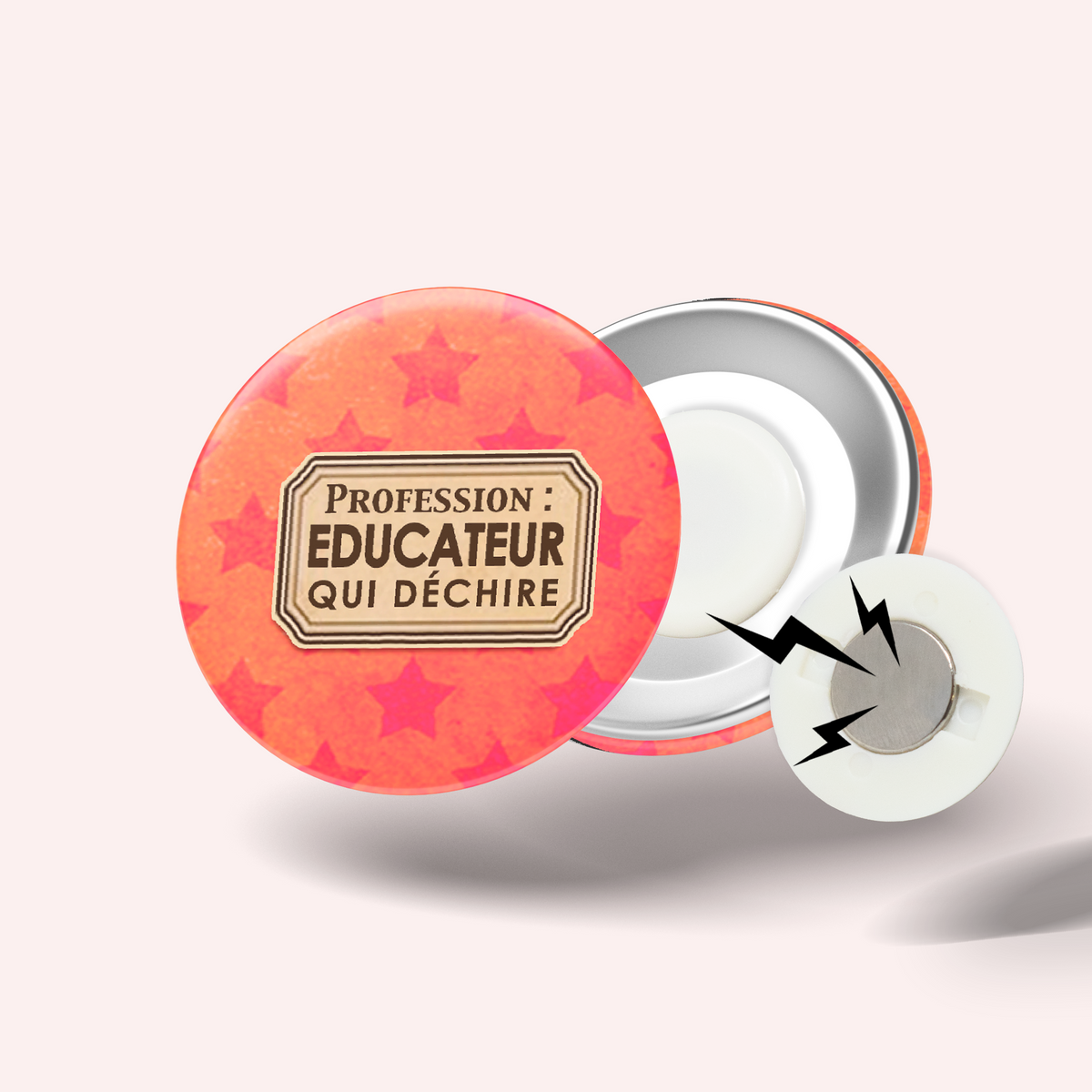 Badge Éducateur qui déchire 005