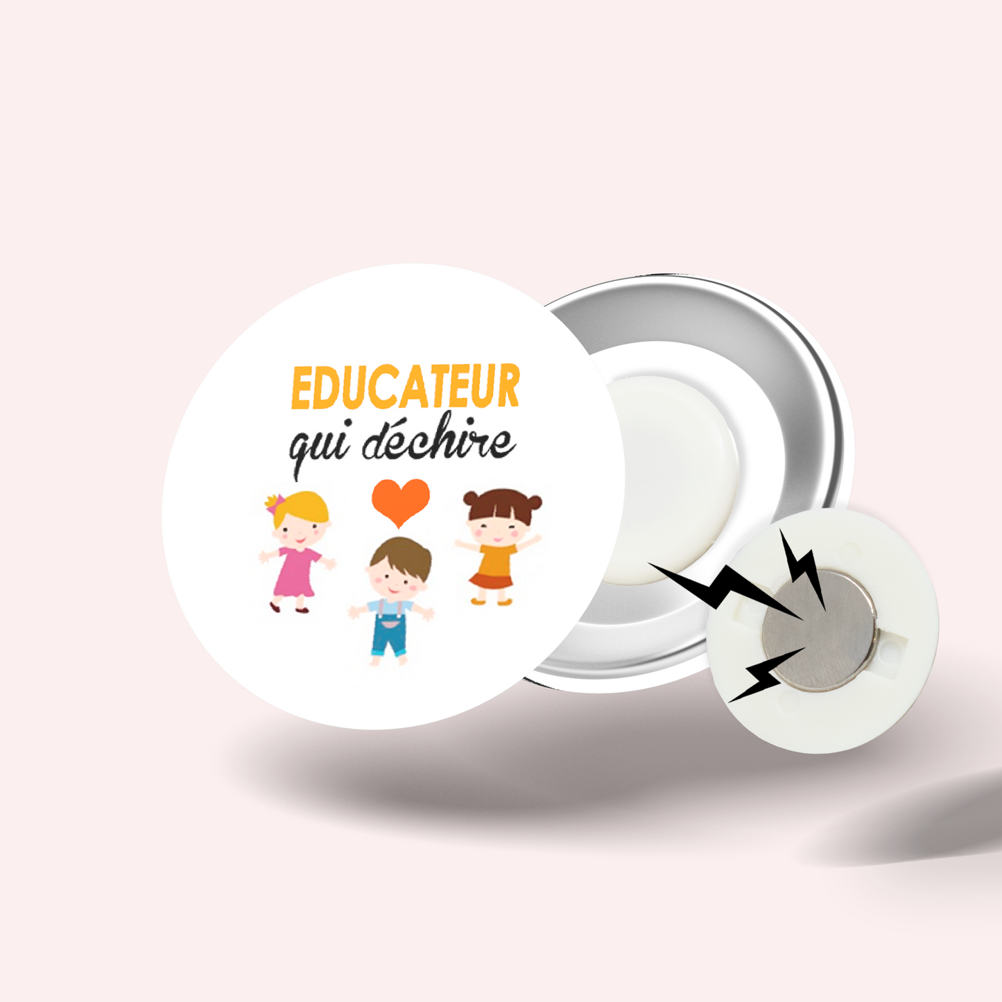 Badge Éducateur qui déchire 006