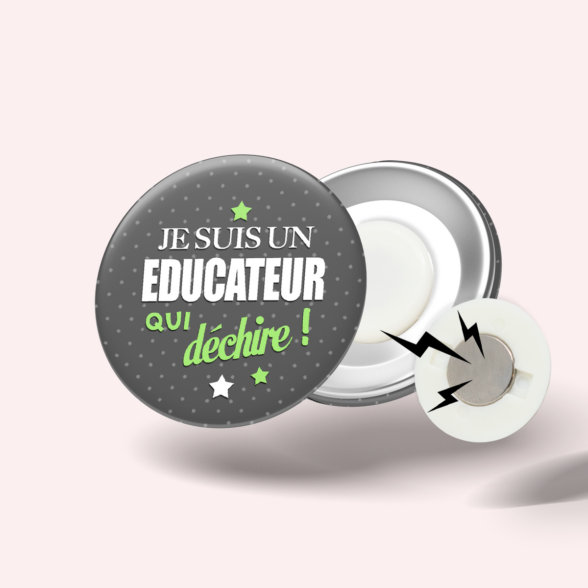 Badge Éducateur qui déchire 009