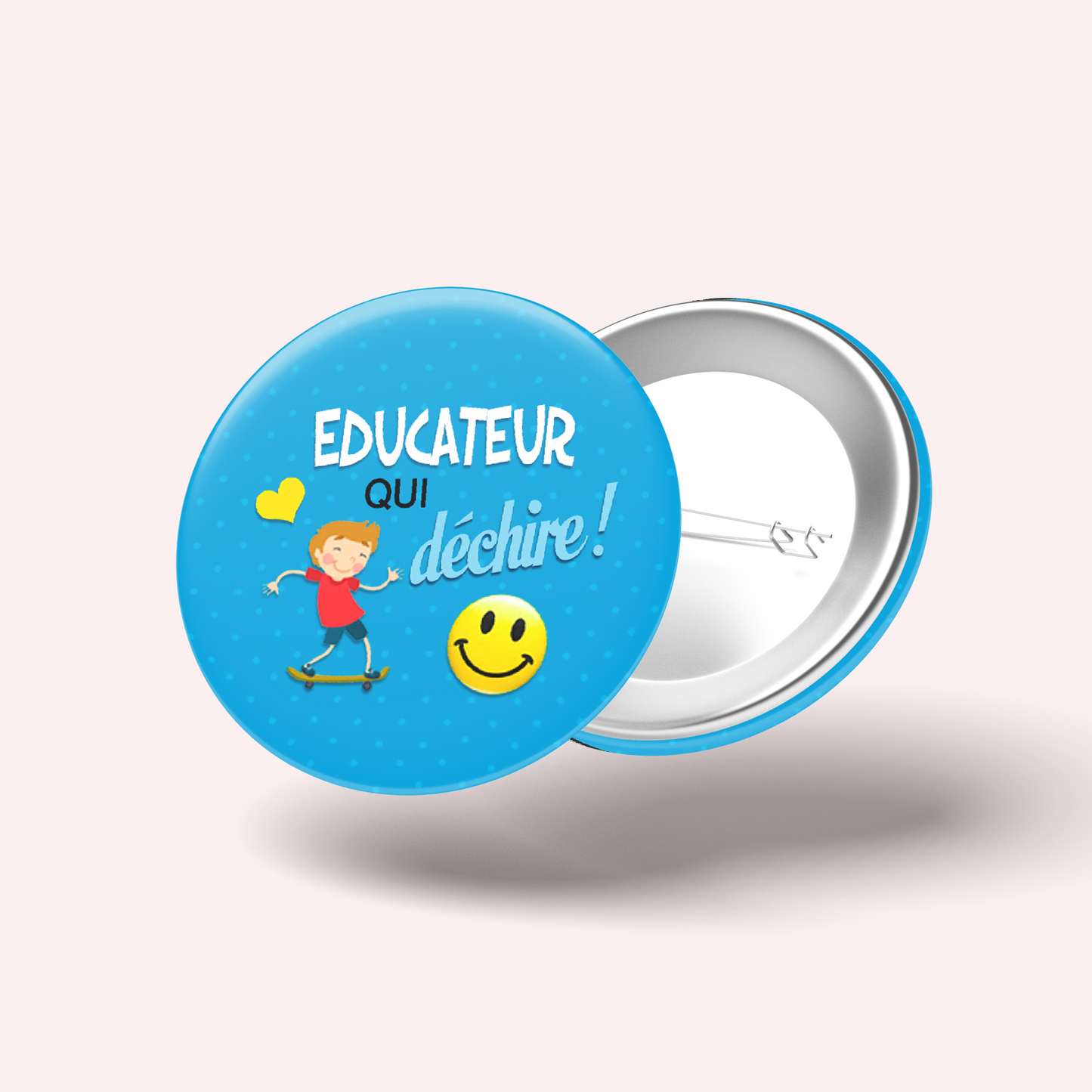 Badge Éducateur qui déchire 010