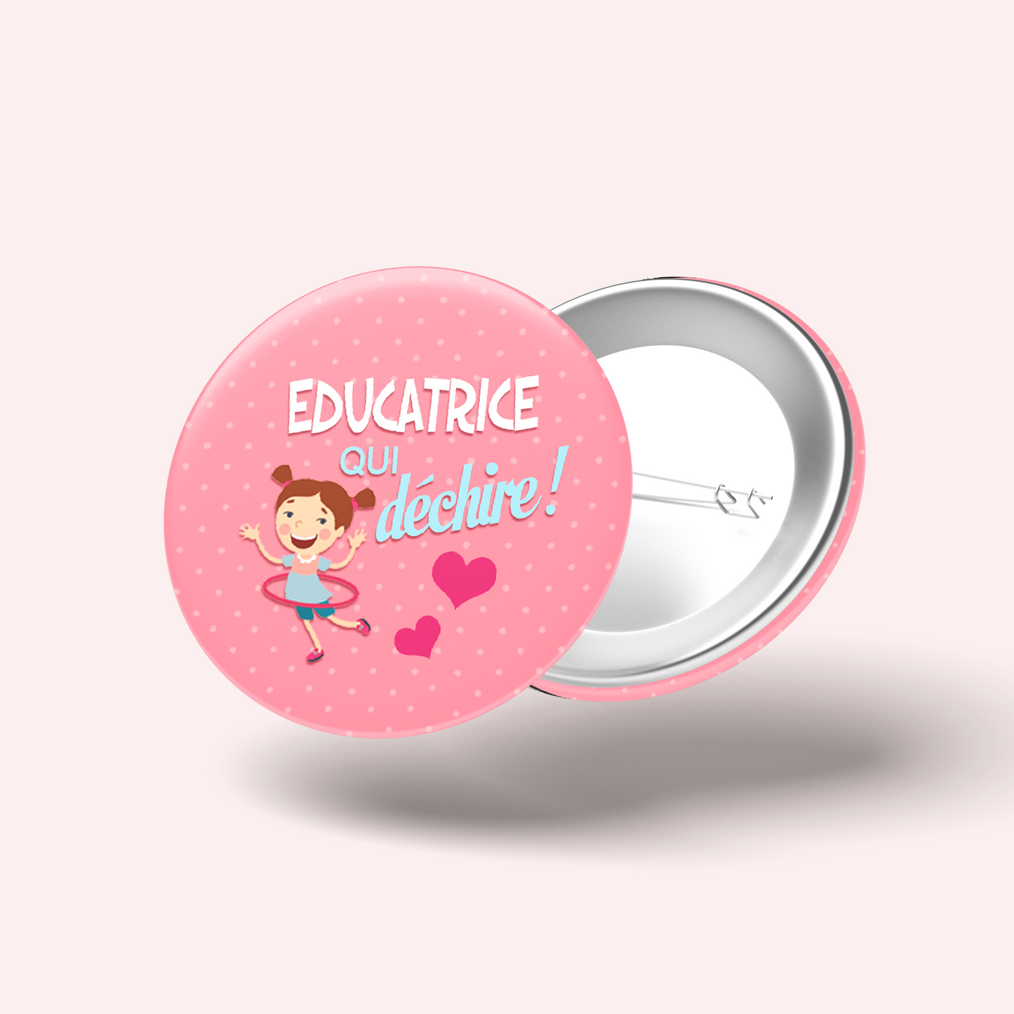 Badge Éducatrice qui déchire 008