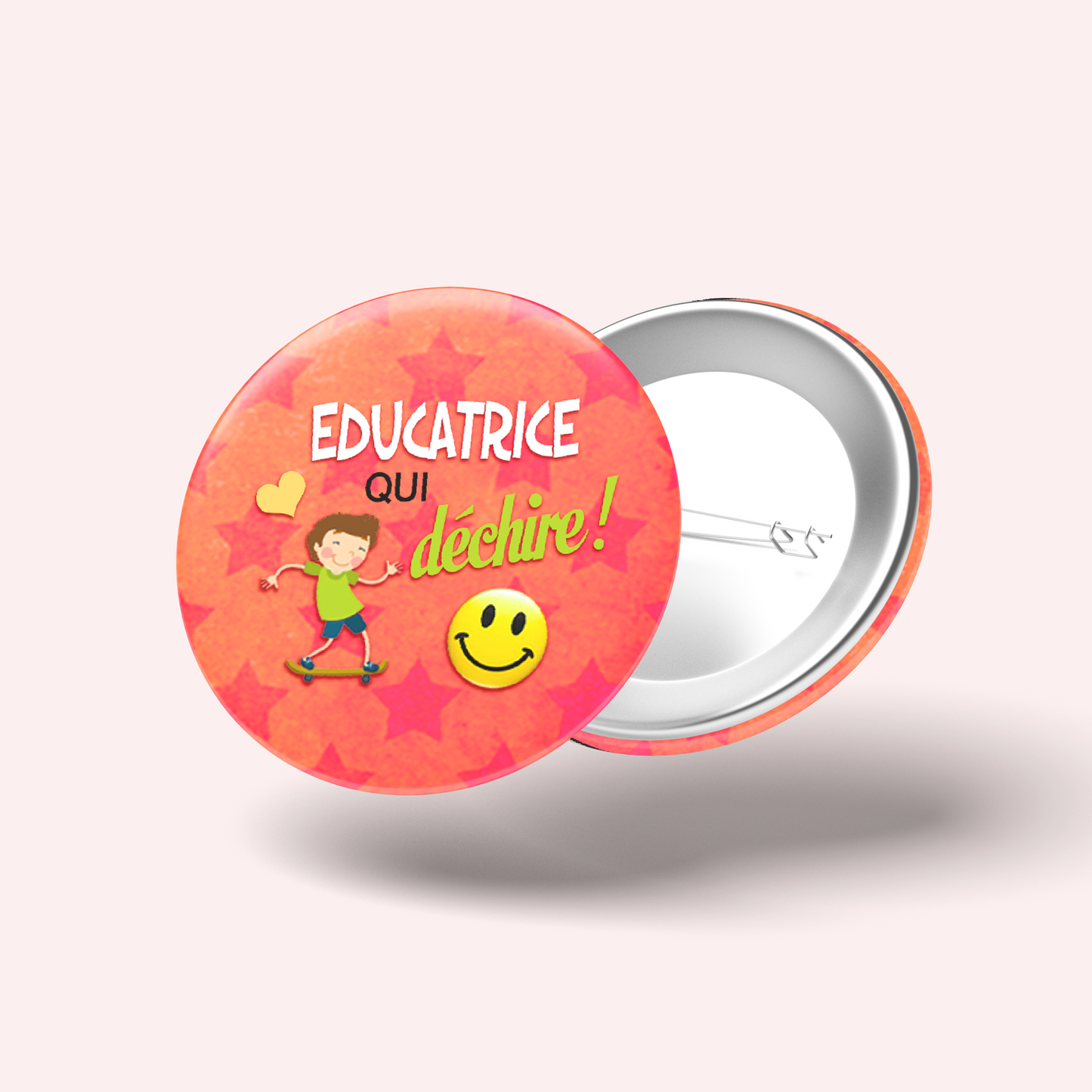 Badge Éducatrice qui déchire 010