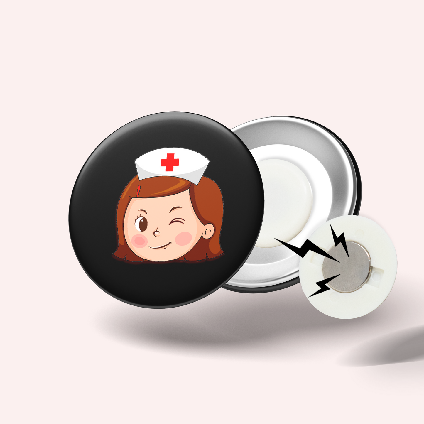 Badge Infirmière qui déchire 002