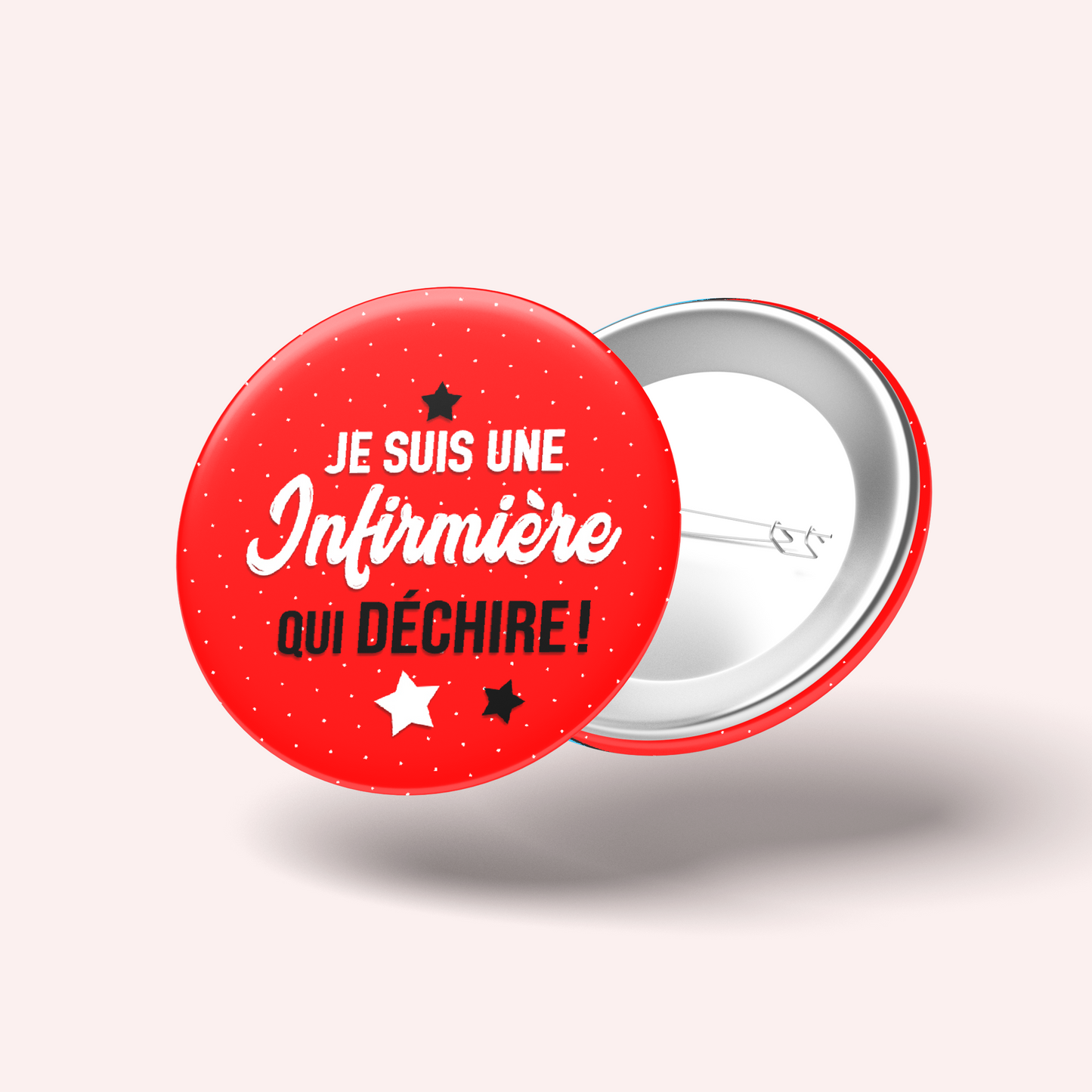 Badge Infirmière qui déchire 004