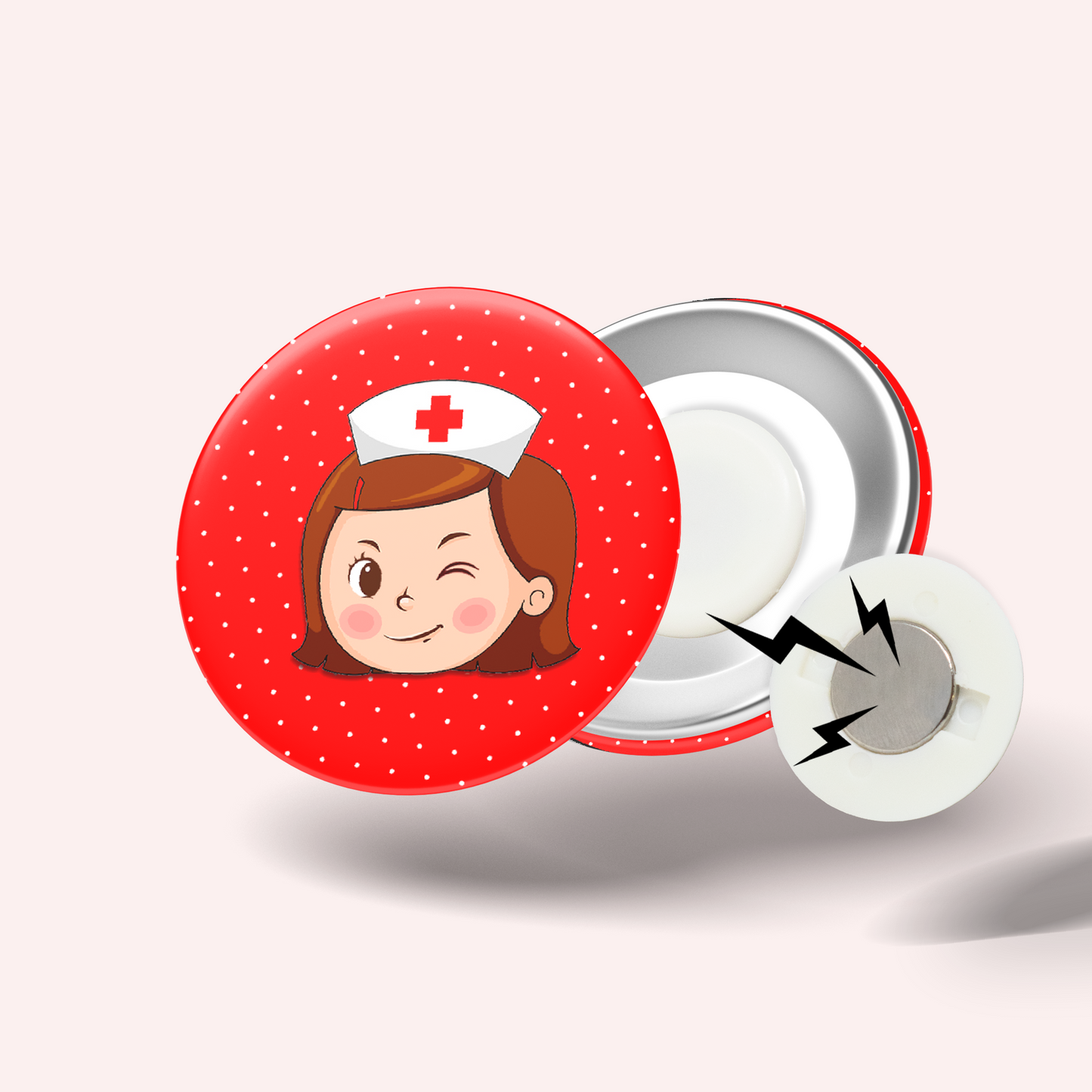 Badge Infirmière qui déchire 007