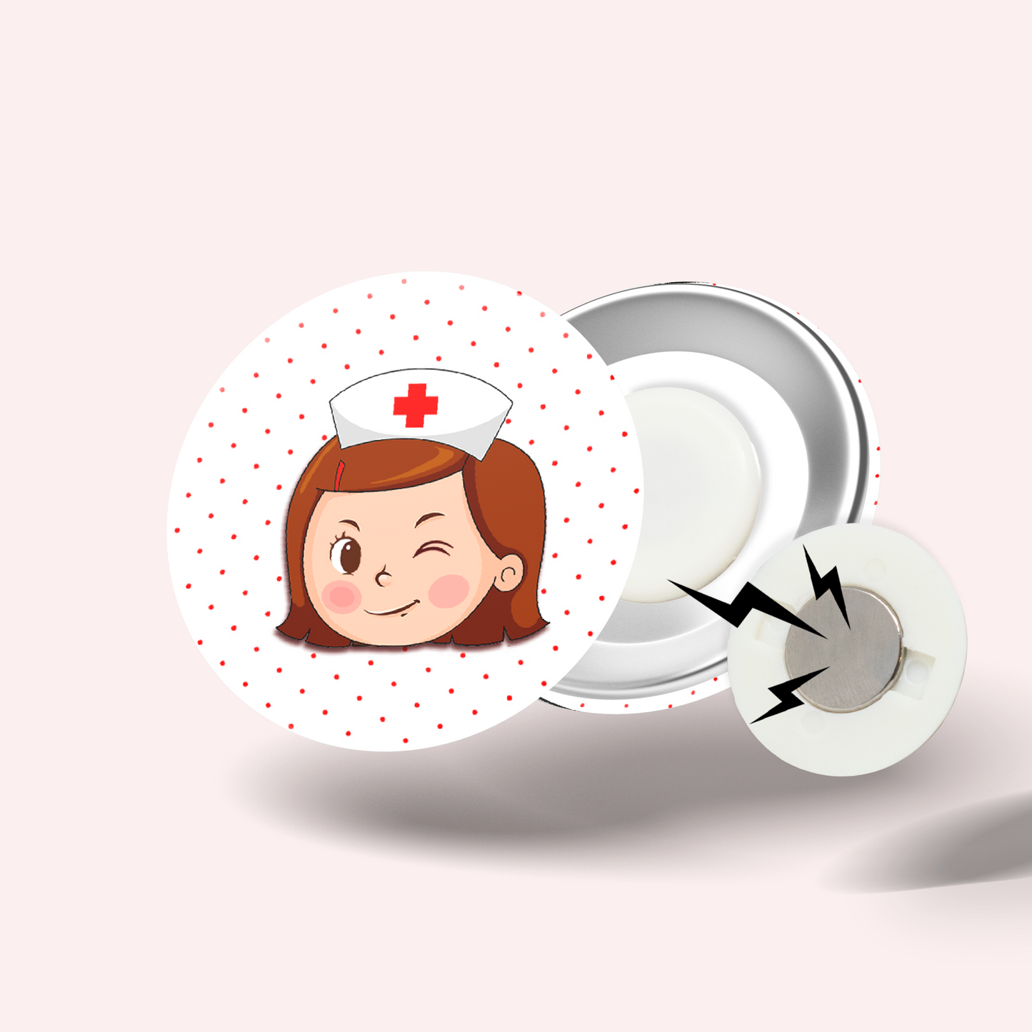 Badge Infirmière qui déchire 009