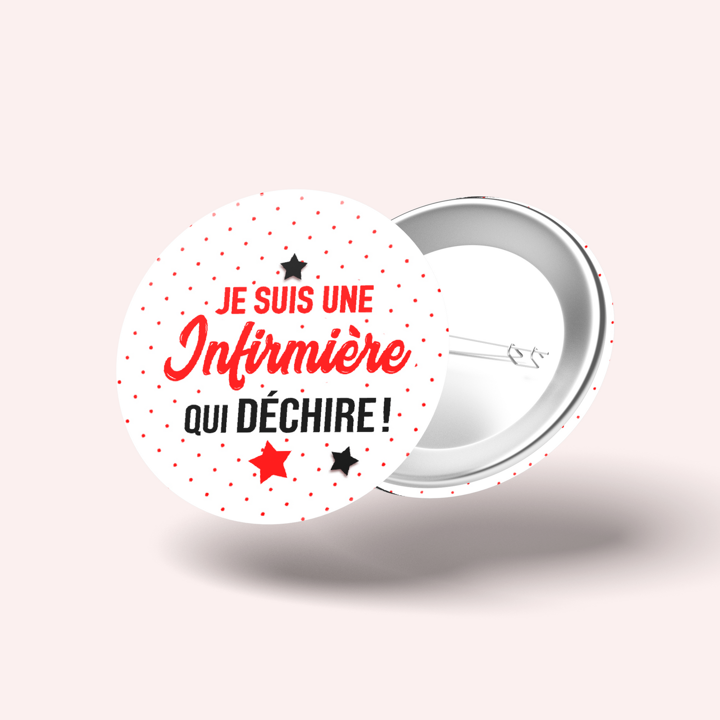 Badge Infirmière qui déchire 011