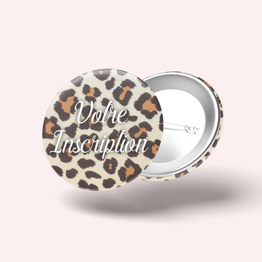 Badge Léopard Savane