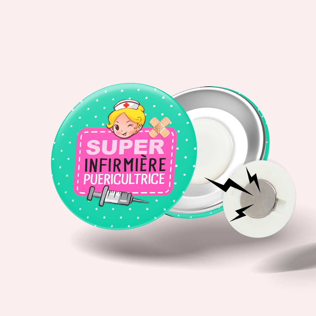 Badge Super infirmière puéricultrice 002