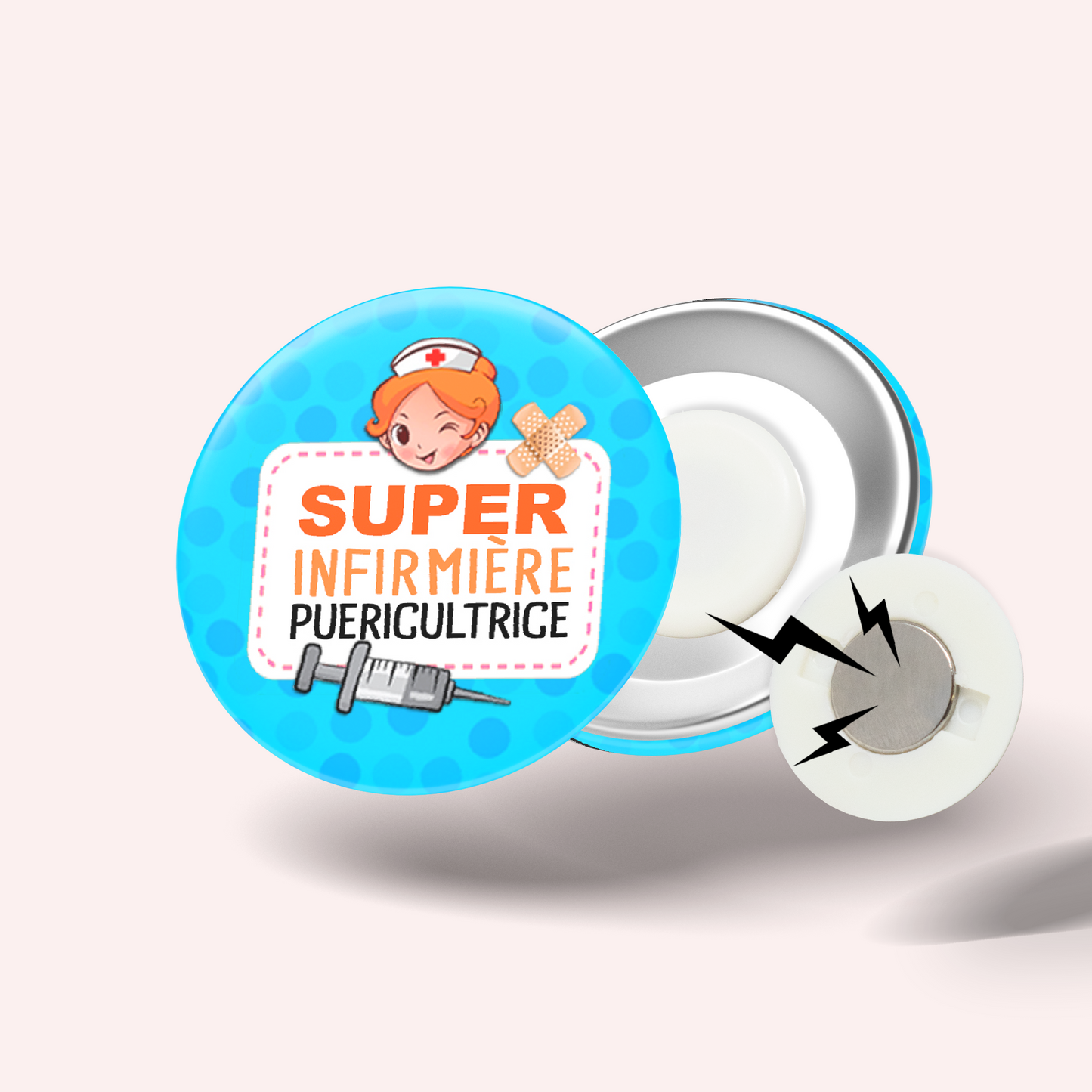 Badge Super infirmière puéricultrice 004