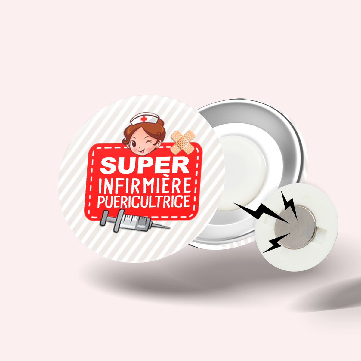 Badge Super infirmière puéricultrice 005