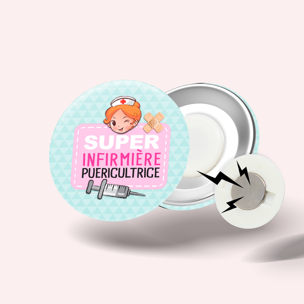 Badge Super infirmière puéricultrice 007