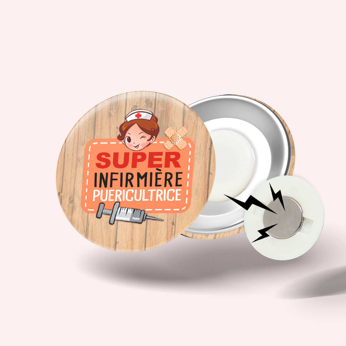 Badge Super infirmière puéricultrice 008
