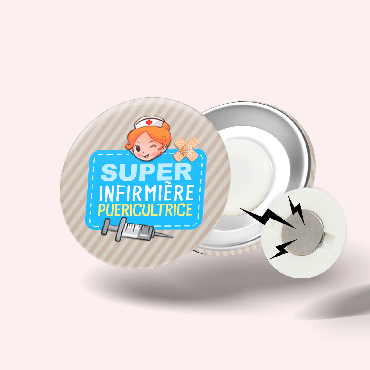 Badge Super infirmière puéricultrice 010