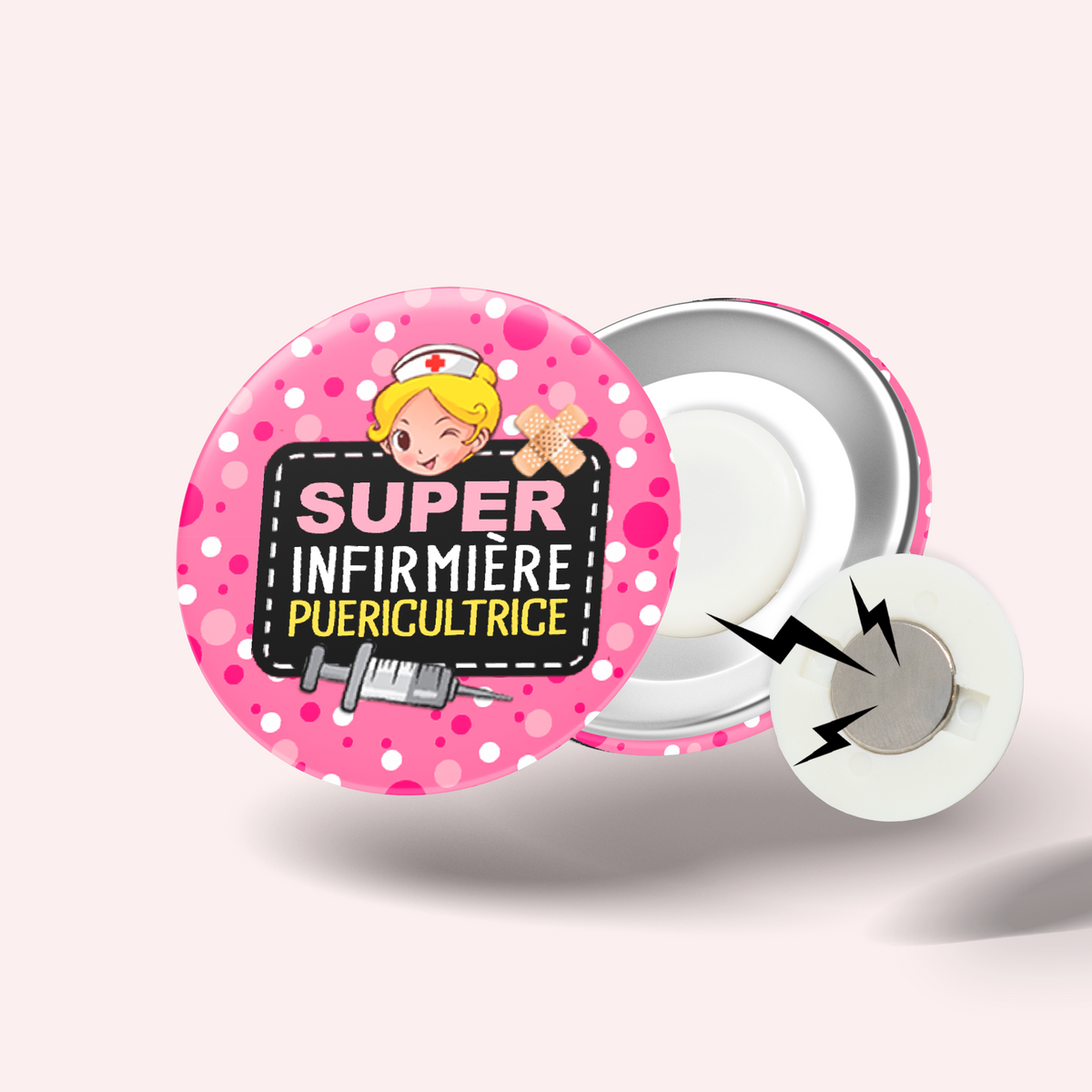 Badge Super infirmière puéricultrice 011