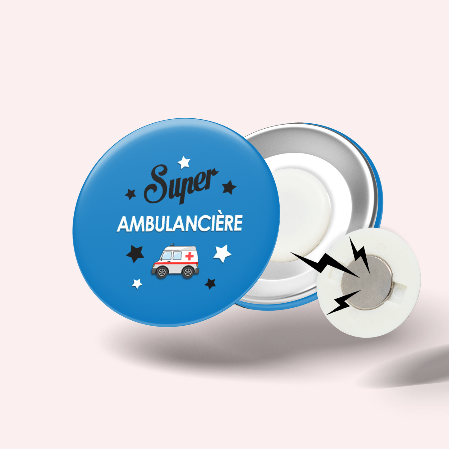 Badge Super métier 003 Ambulancière