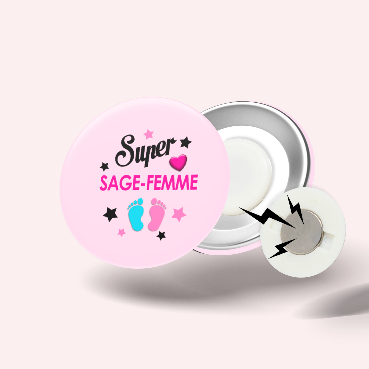 Badge Super métier 007 Sage-Femme
