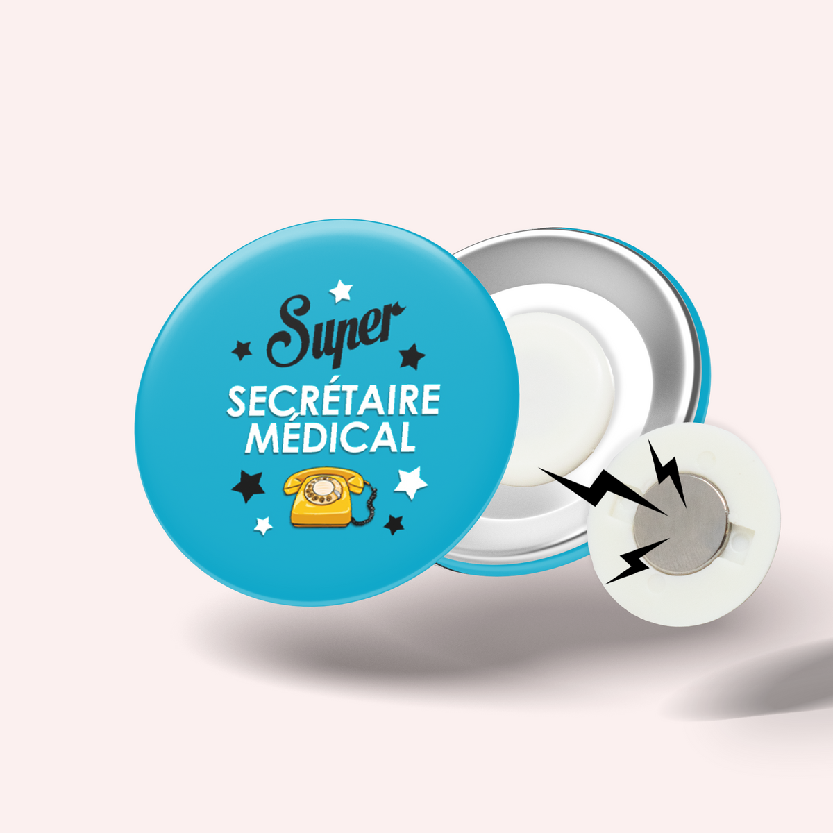 Badge Super métier 022 Secrétaire Médical