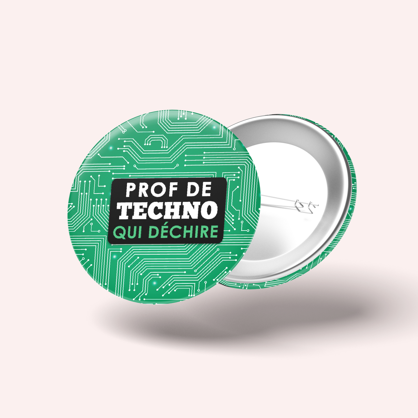 Badge Super prof 001 Techno