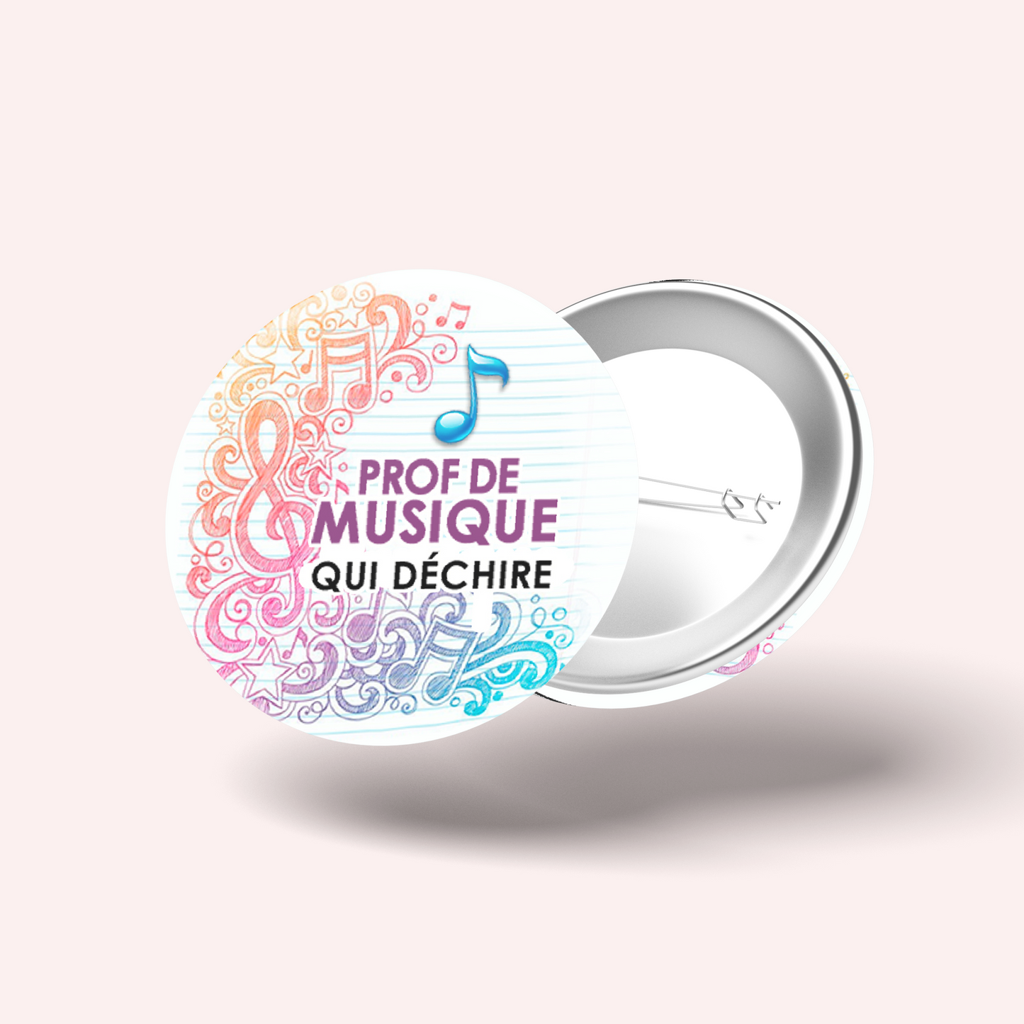 Badge Super prof 007 Musique