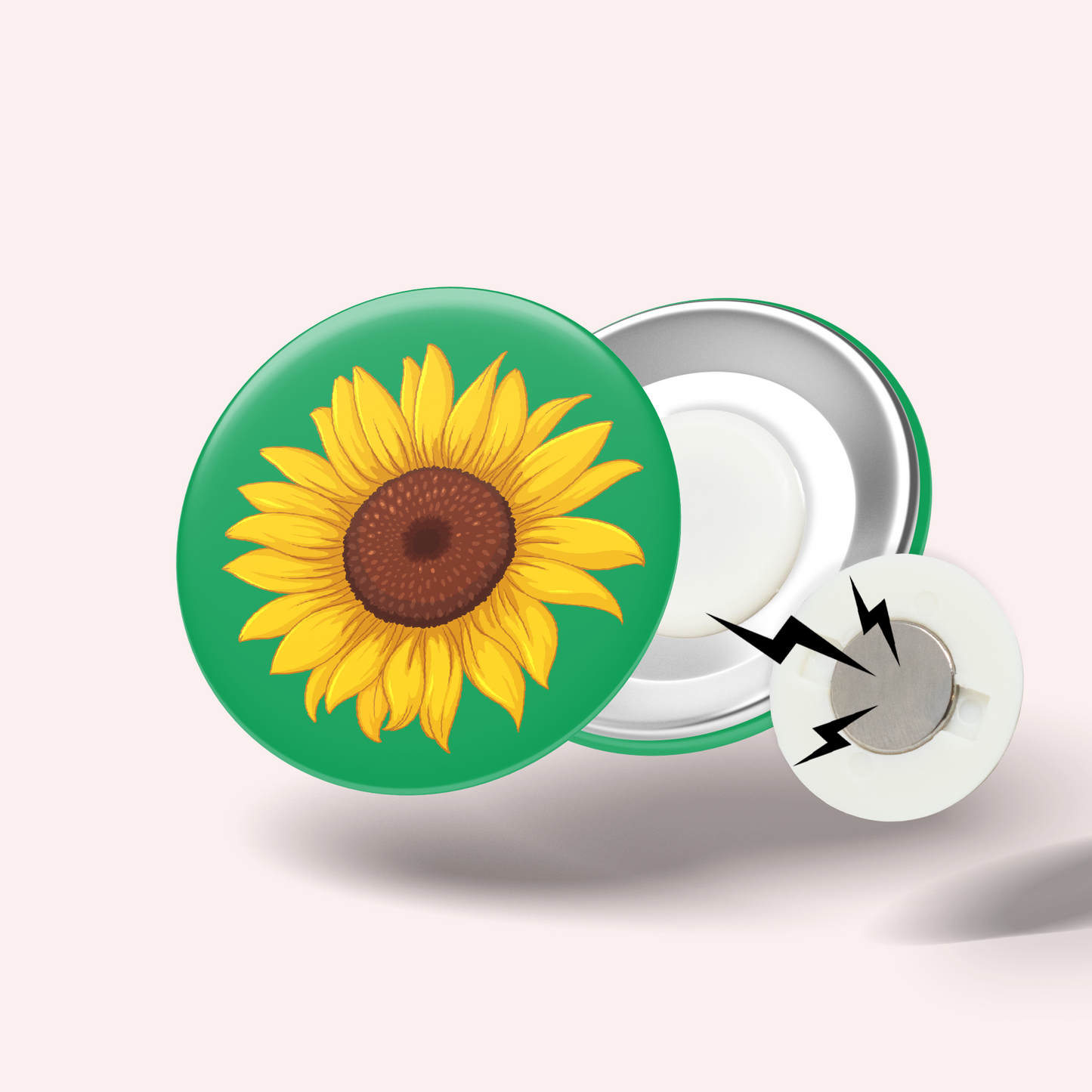 Badge Tournesol (Handicap invisible)