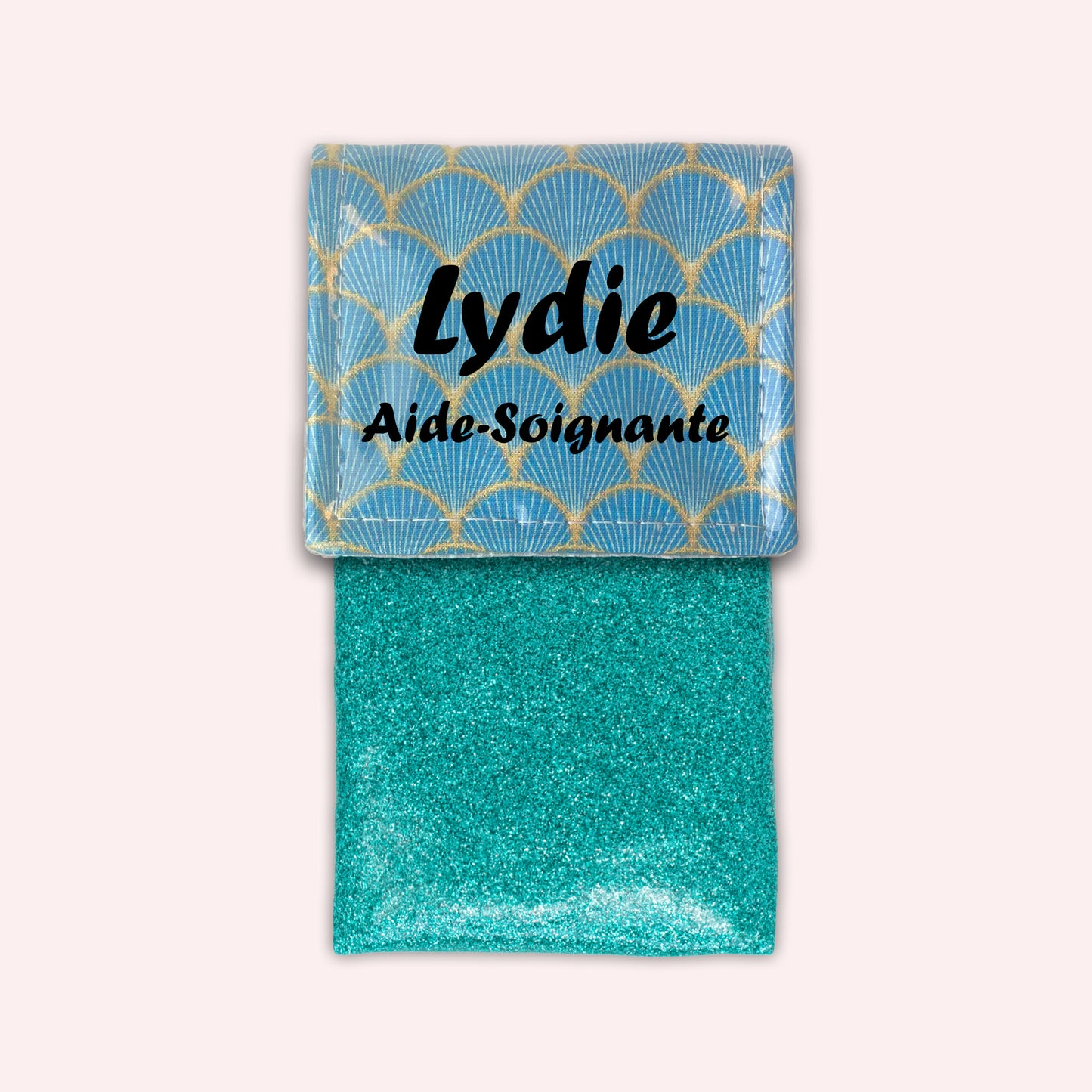 Pochette aimantée Ecailles d'or Pétrole