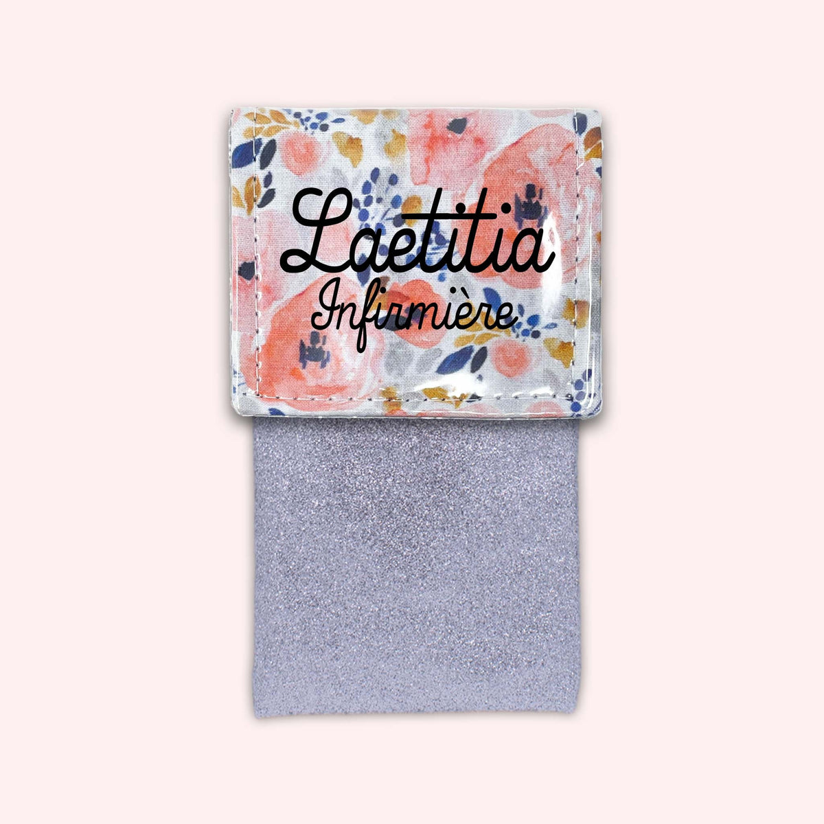 Pochette aimantée Fleur Aqua