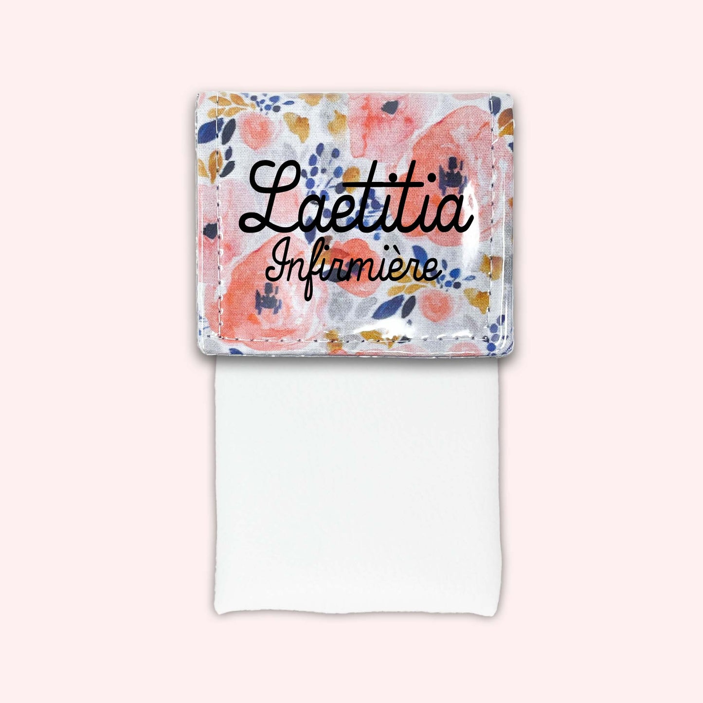 Pochette aimantée Fleur Aqua