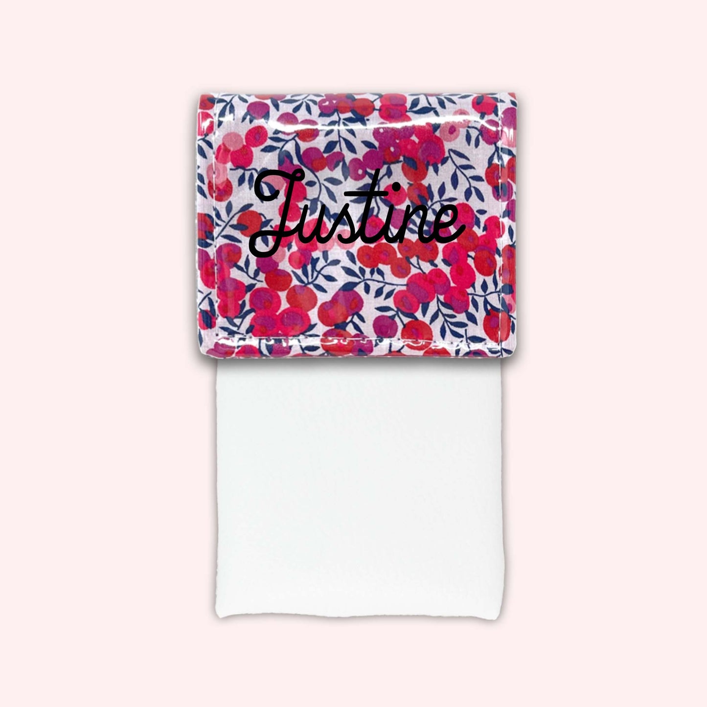 Pochette aimantée Liberty Wiltshire Rouge