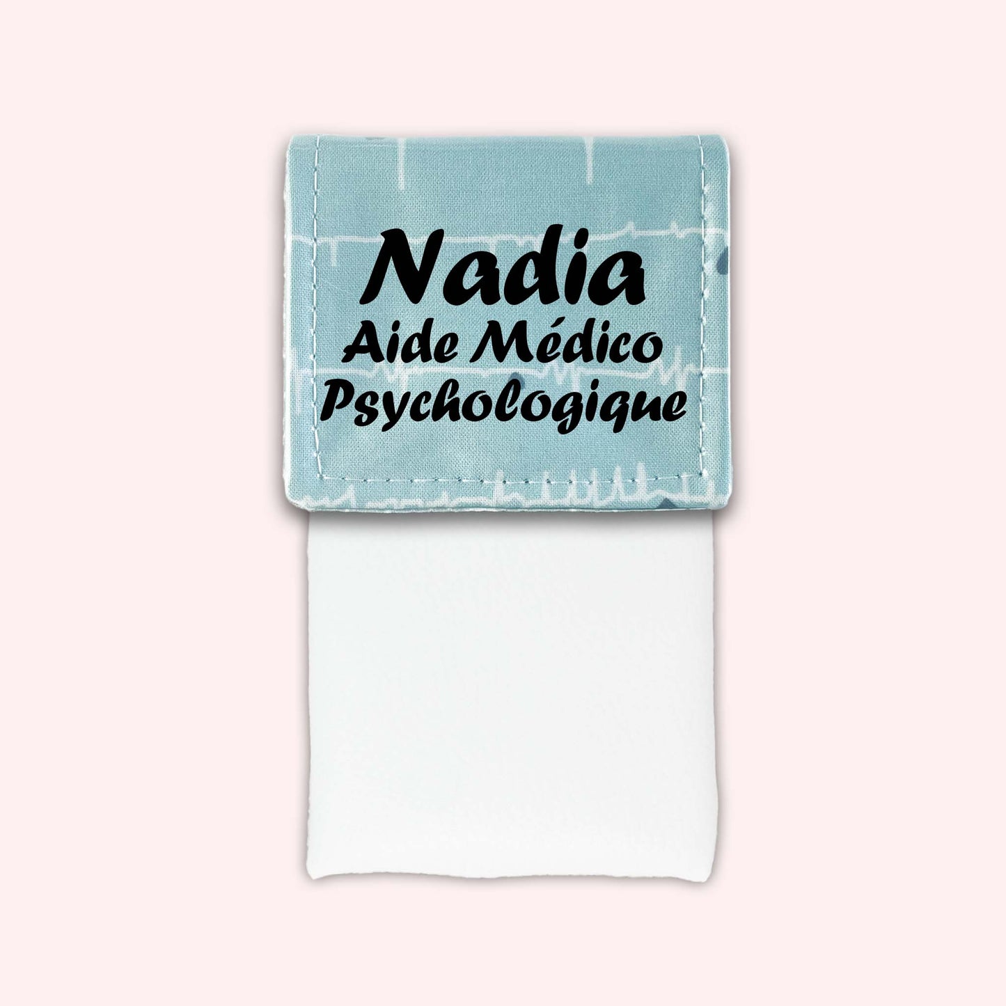 Pochette aimantée Rythme Bleu Vert Pâle