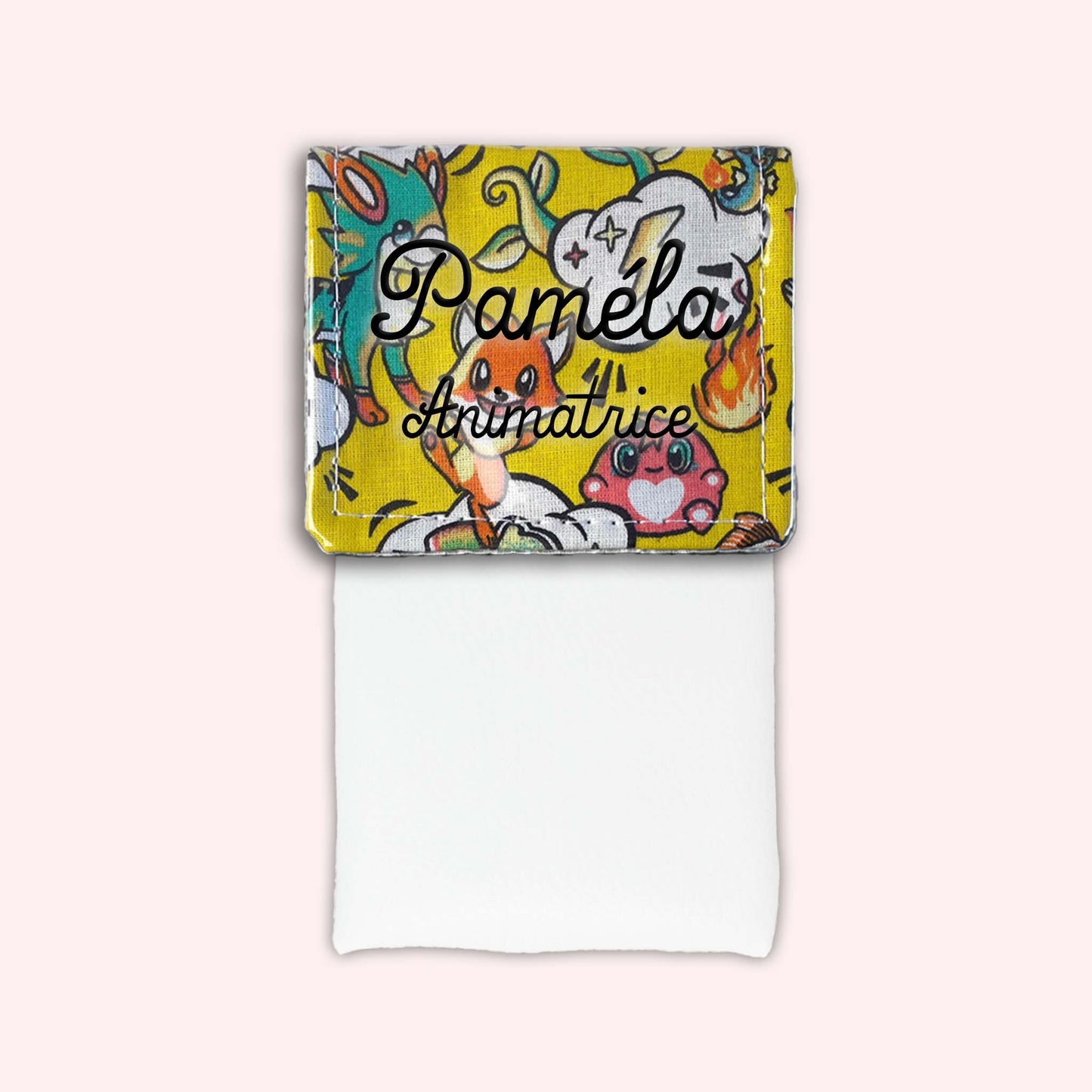 Pochette aimantée Manga Jaune