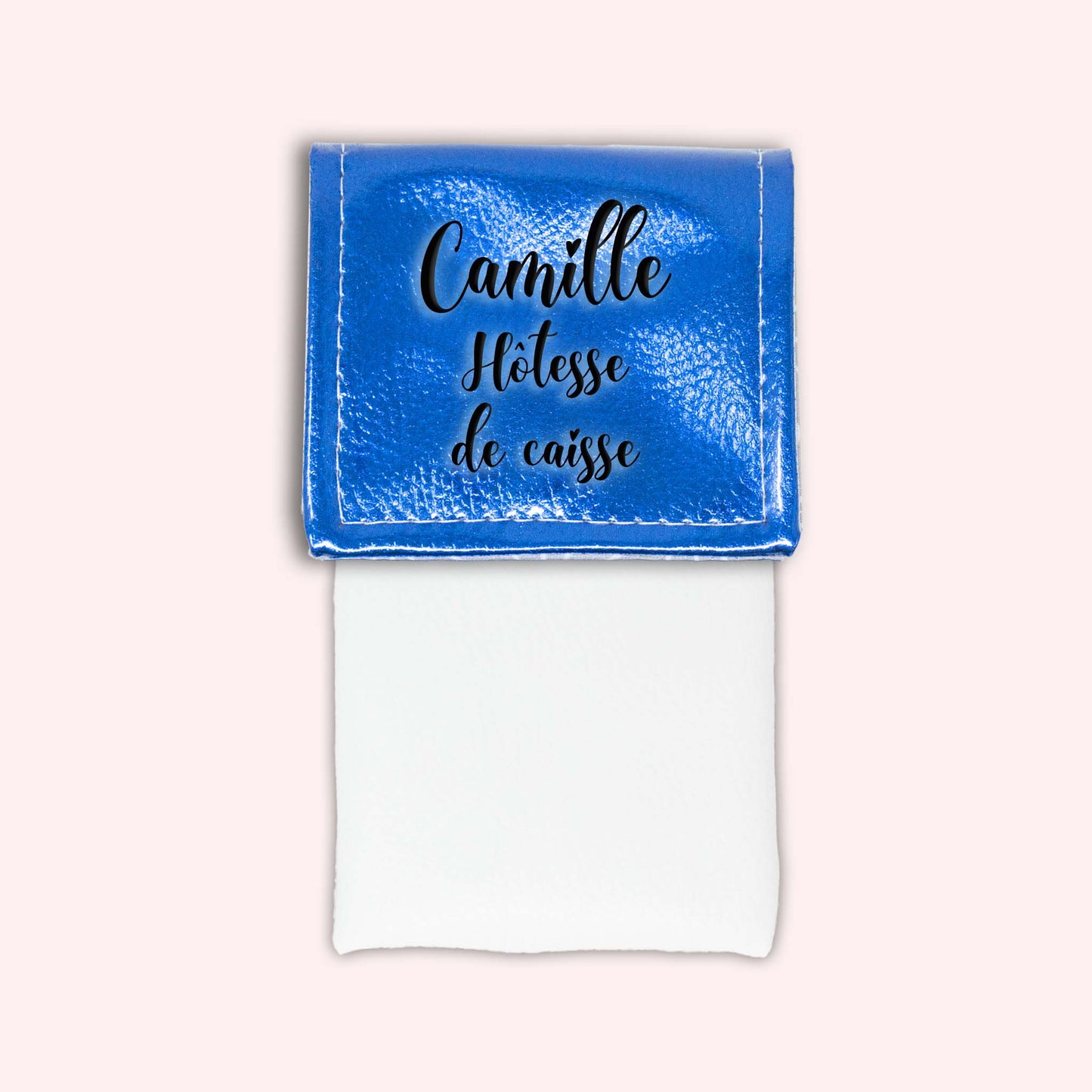 Metallic Blue Magnetic Pouch