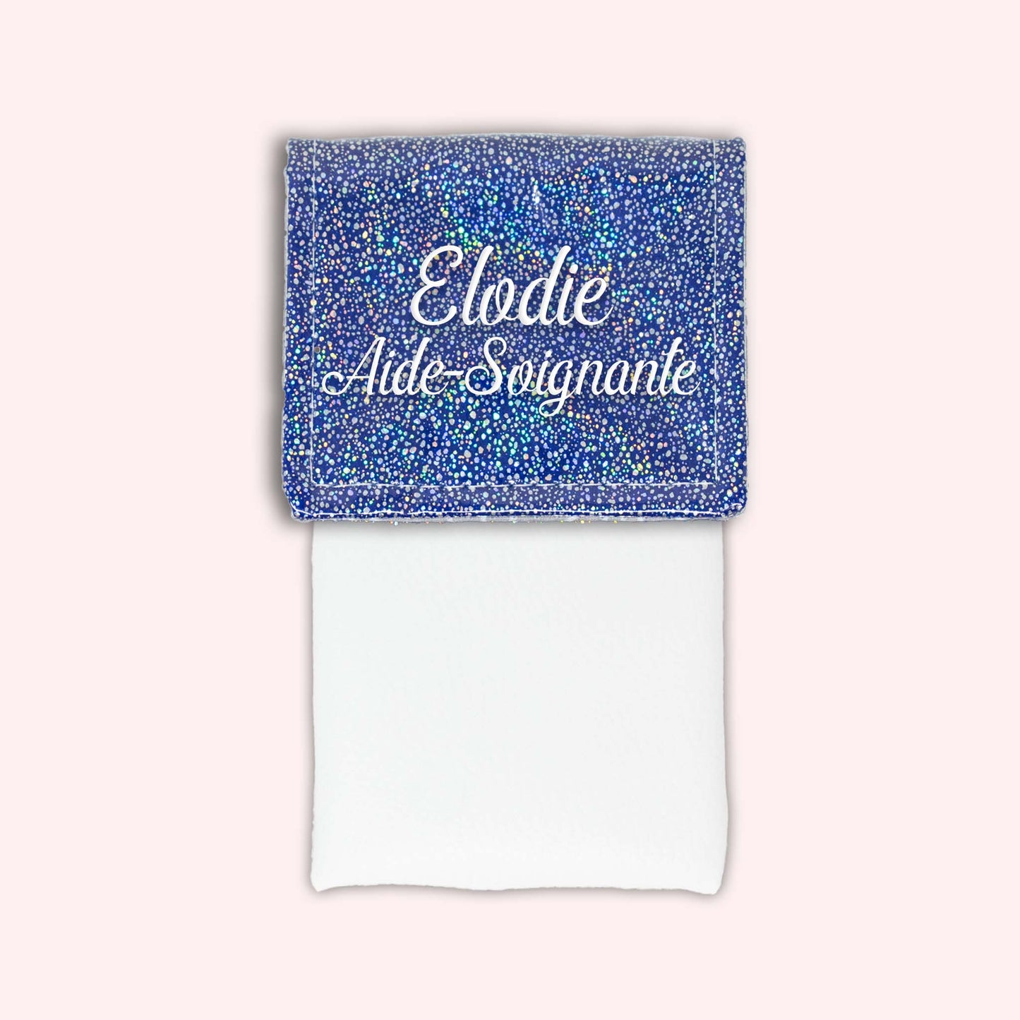 Pochette aimantée Misty bleu foncé disco