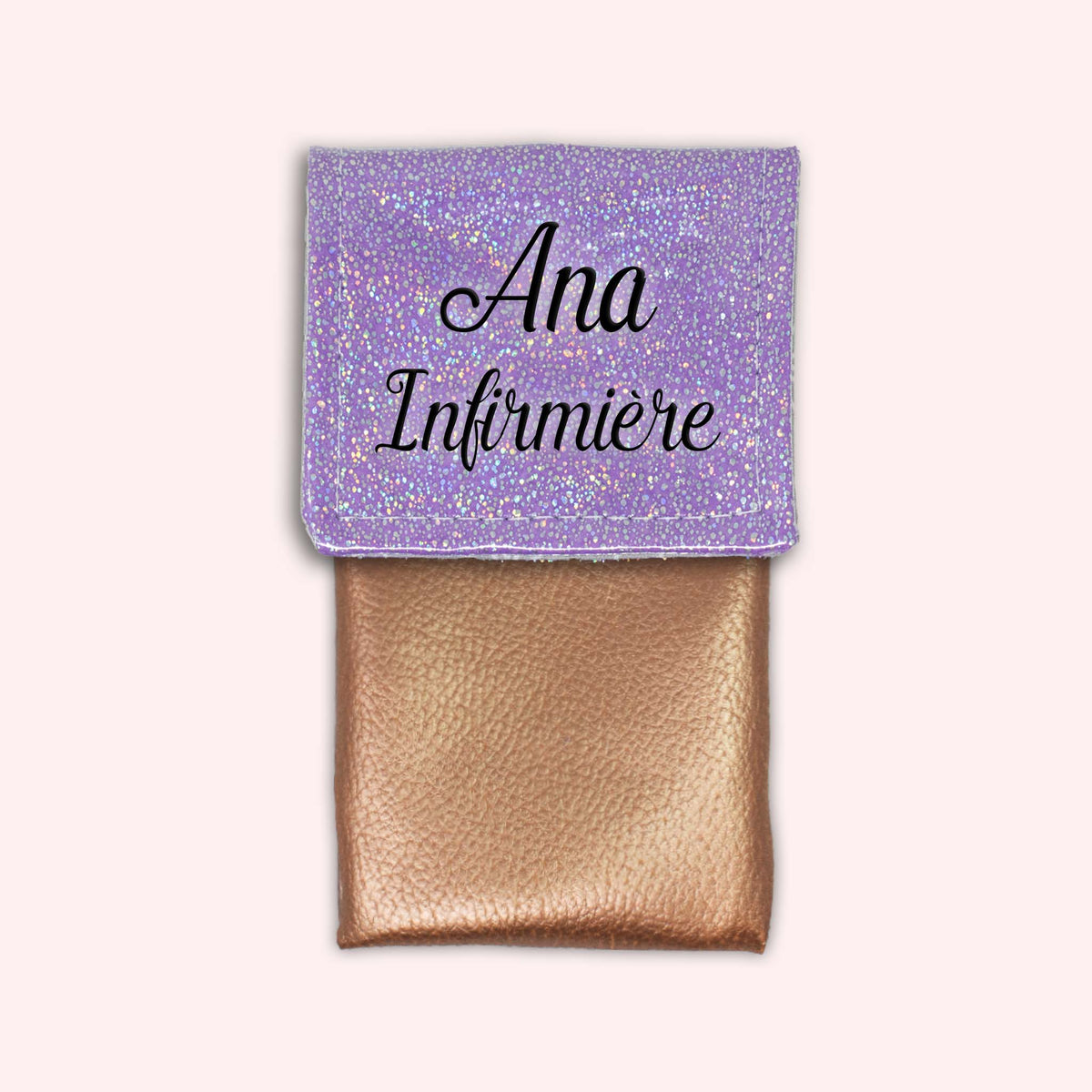 Pochette aimantée Misty violet disco