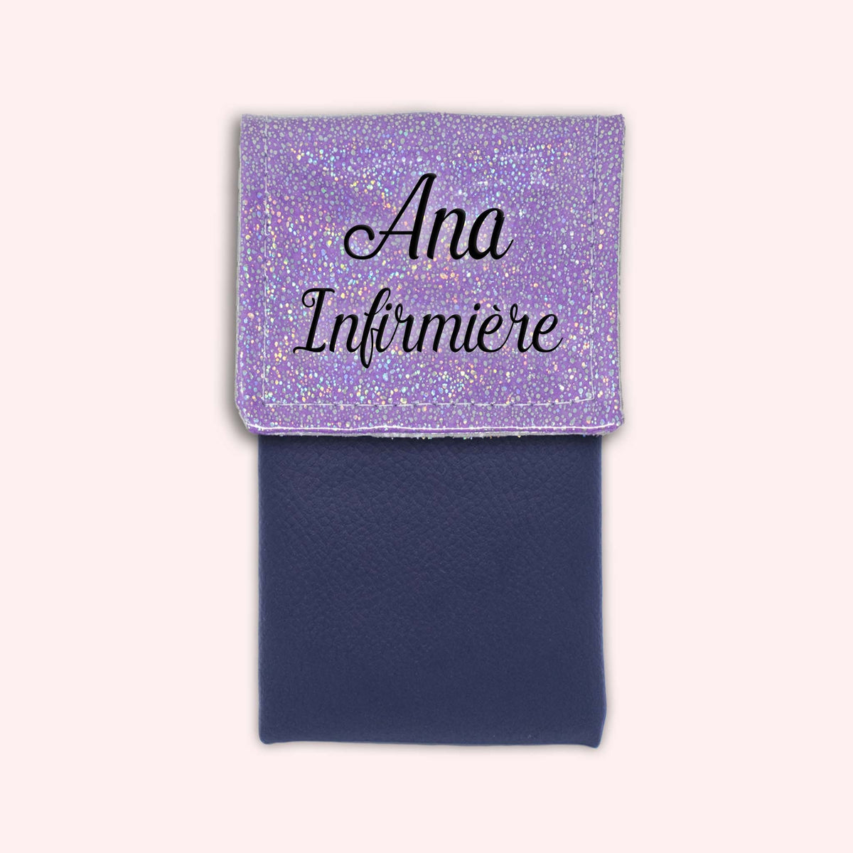 Pochette aimantée Misty violet disco
