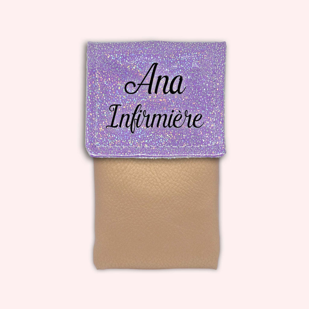 Pochette aimantée Misty violet disco