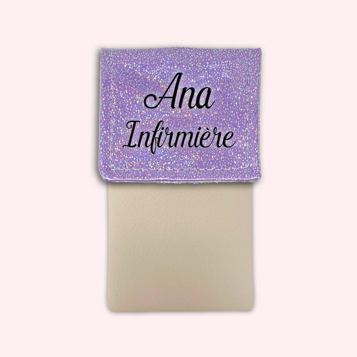 Pochette aimantée Misty violet disco