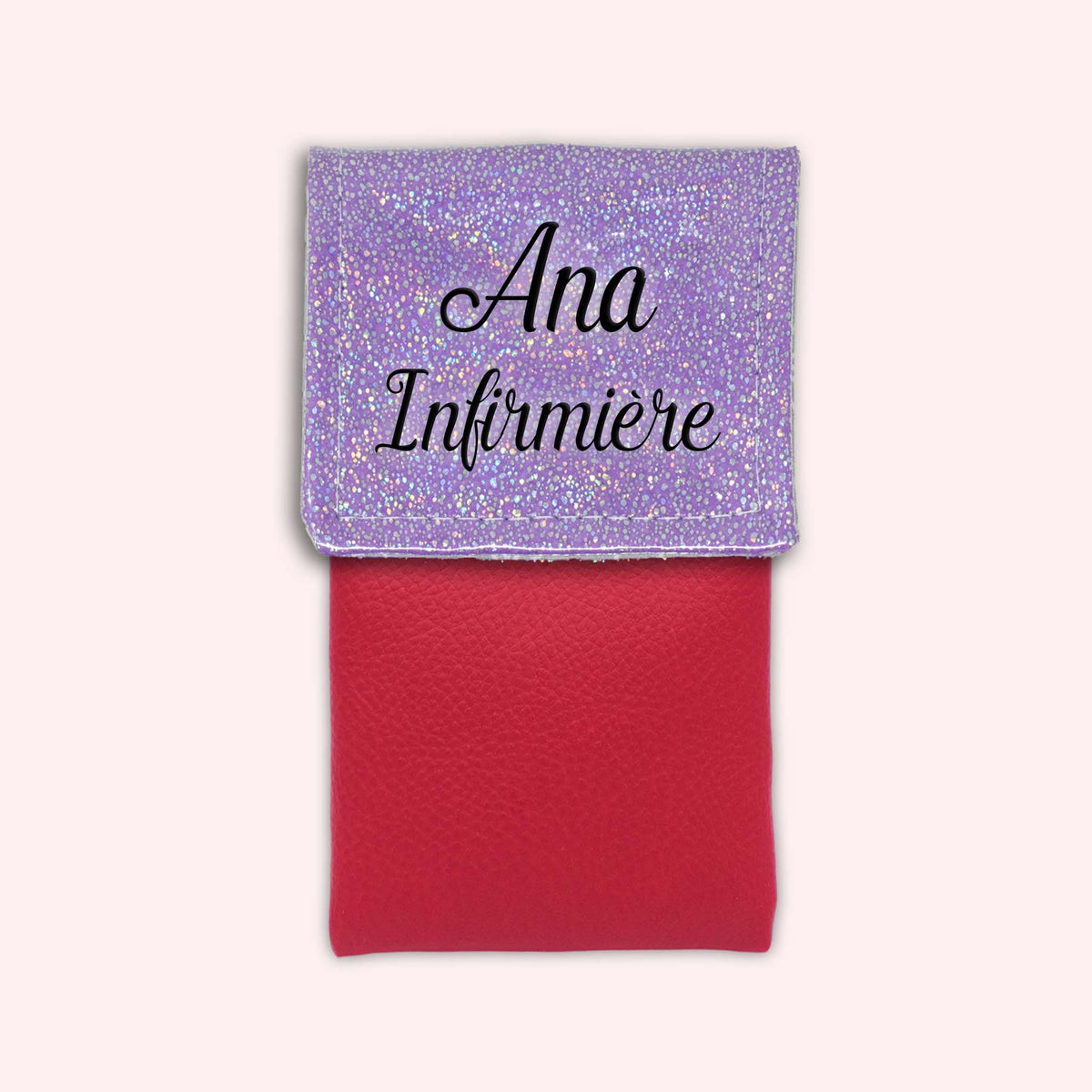 Pochette aimantée Misty violet disco