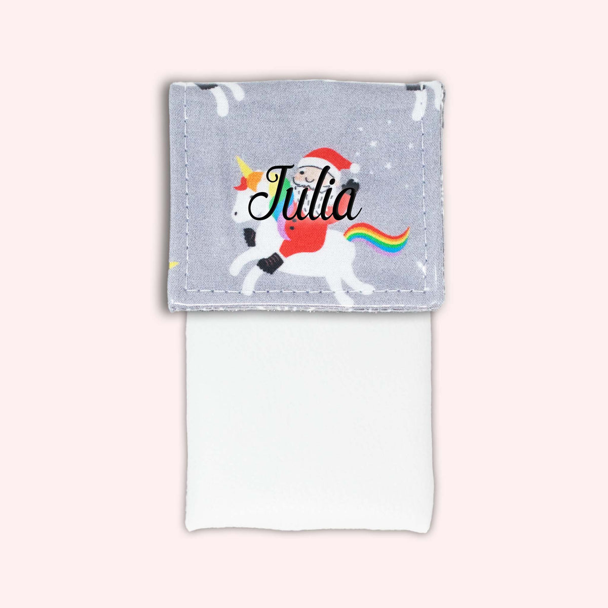 Pochette aimantée Noël unicorn