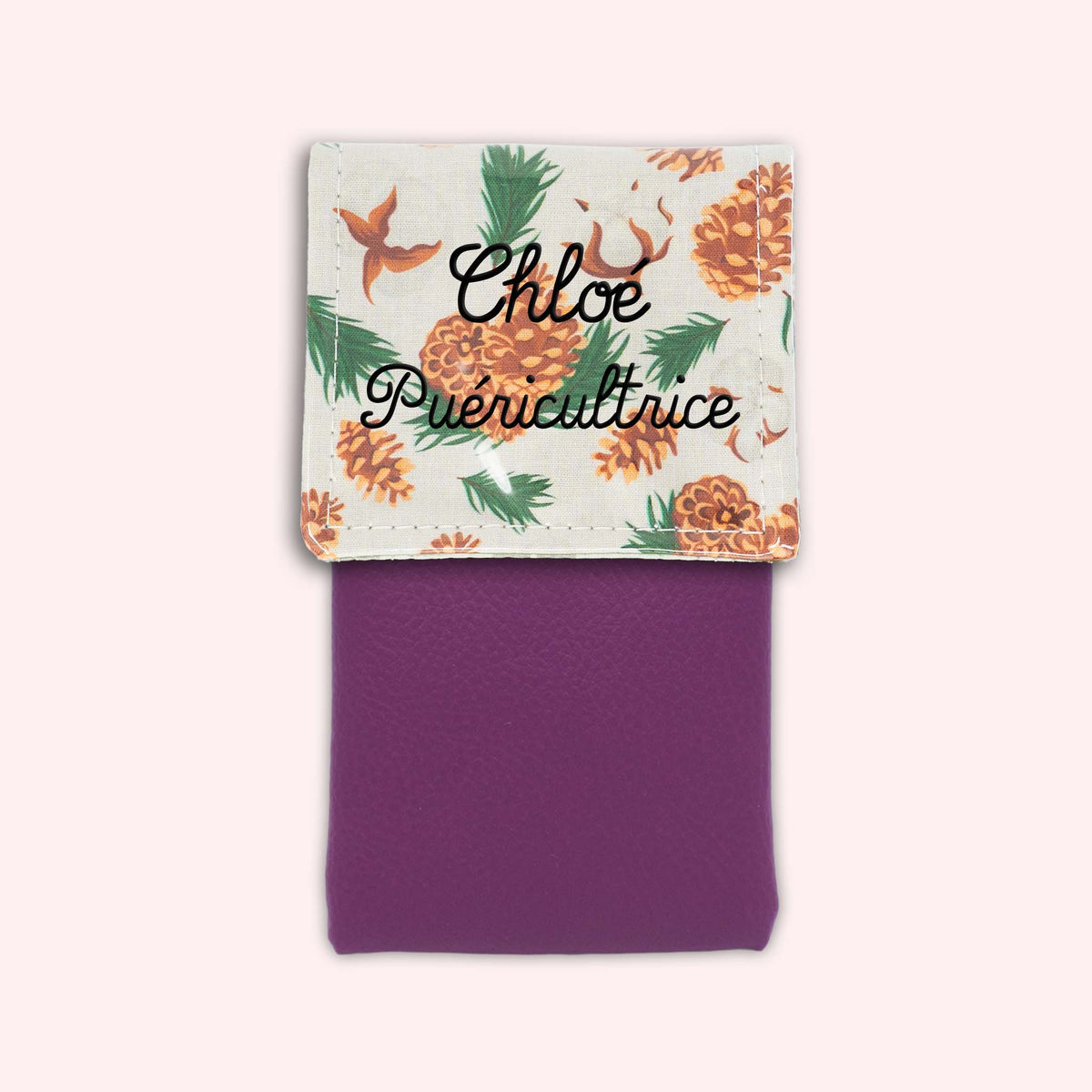 Pochette aimantée Pomme de pin