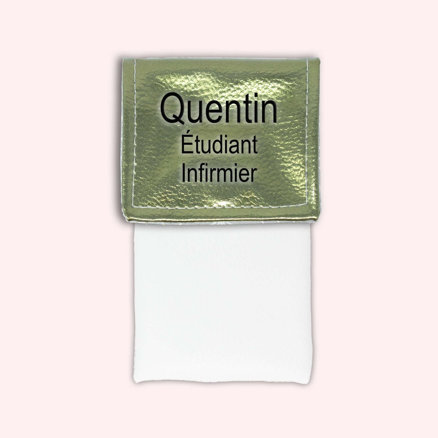Pochette aimantée Vert métallisé