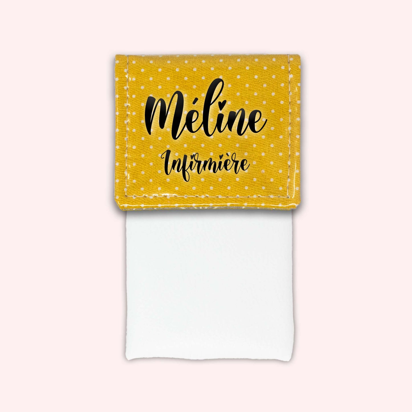 Pochette aimantée Jaune Petits Pois