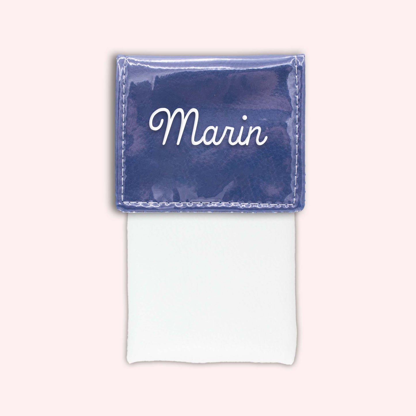 Pochette bicolore rabat Bleu roy