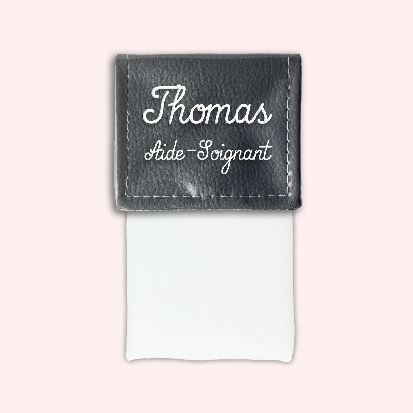 Pochette bicolore rabat Gris foncé