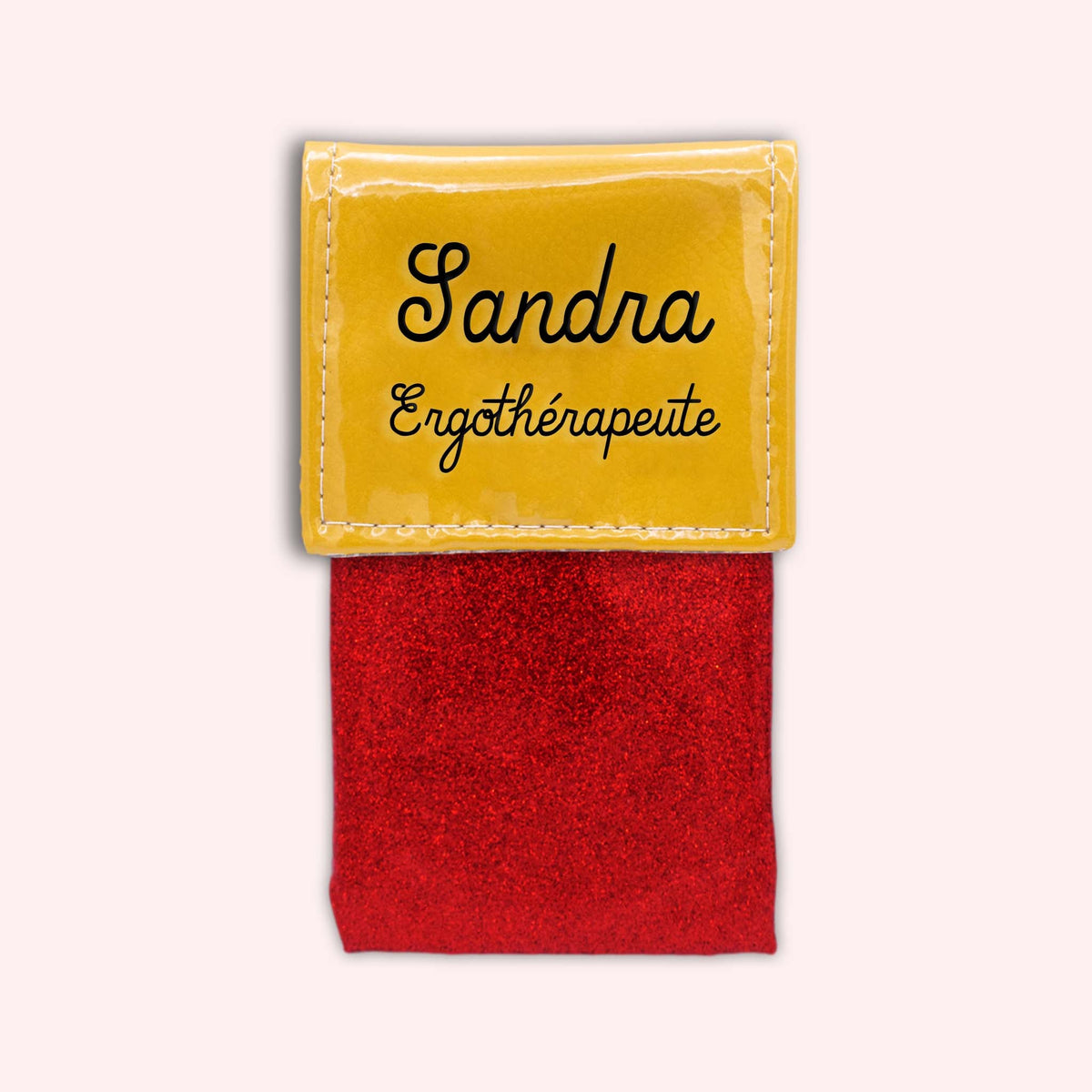 Pochette bicolore rabat Jaune