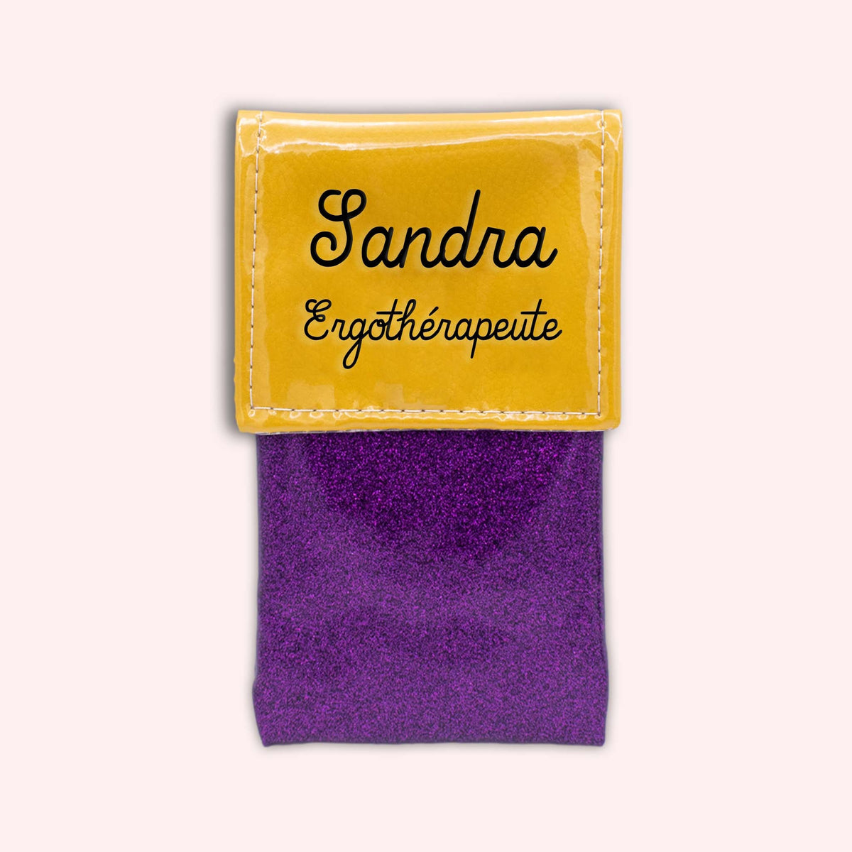 Pochette bicolore rabat Jaune